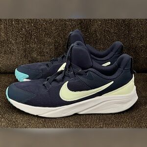 Nike Girl Star Runner 4 Running Shoes Navy Blue Color Size-3Y